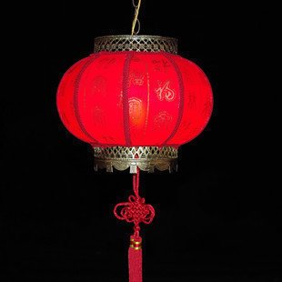 INPHIC-防水防退色中式燈籠羊皮燈籠結婚福字紅燈籠戶外燈籠