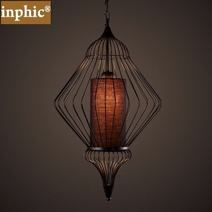 INPHIC-北歐復古工業大貴族鐵藝鳥籠 吊燈 簡約餐廳酒吧吧臺創意藝術吊燈 C款