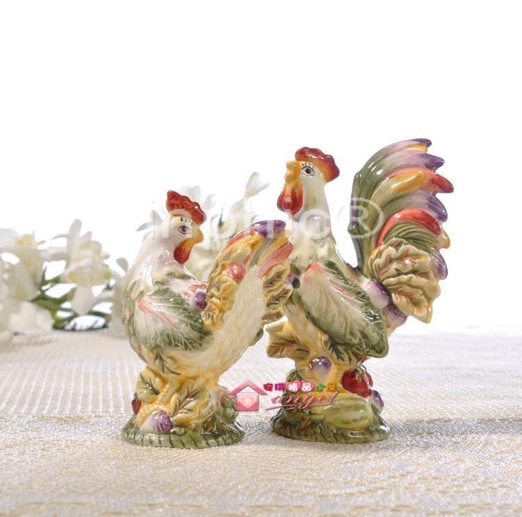INPHIC-簡歐蔬菜雞陶瓷擺飾家居飾品創意擺飾一對