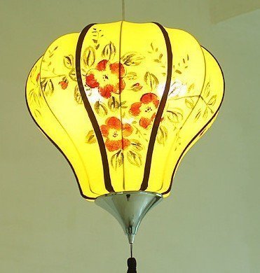 INPHIC-中式吊燈 酒店茶樓燈 手繪國畫宮燈 走廊燈 彩畫復古燈籠