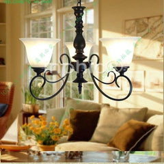 INPHIC-時尚簡約臥室客廳吊燈餐廳書房燈具燈飾三頭鐵藝田園鄉村典雅3頭