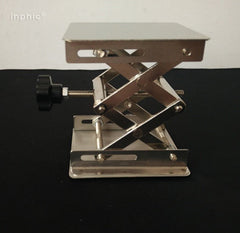 INPHIC-不鏽鋼升降台 15*15cm 150*150mm 手動 高度調整控制  昇降台 昇降平台 升降平台