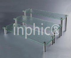 INPHIC-壓克力 有機玻璃三層點心架 自助餐分層三層食物架 中款