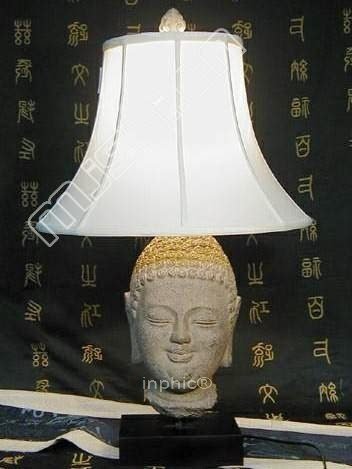 INPHIC-中式 燈具 新古典 復古 客廳書房床頭 現代 檯燈佛頭悅