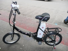 INPHIC-升級款350w折疊電動自行車16吋輪胎(黑色款)電動車 電瓶車