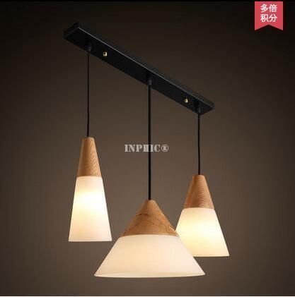 INPHIC-簡約北歐復古玻璃燈罩吊燈創意餐廳書房臥室吊燈 P3742/43/44+一字吸