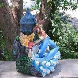 INPHIC-開運 田園家飾 樹脂工藝品 噴泉流水加濕器 歐美風情 風車會轉動