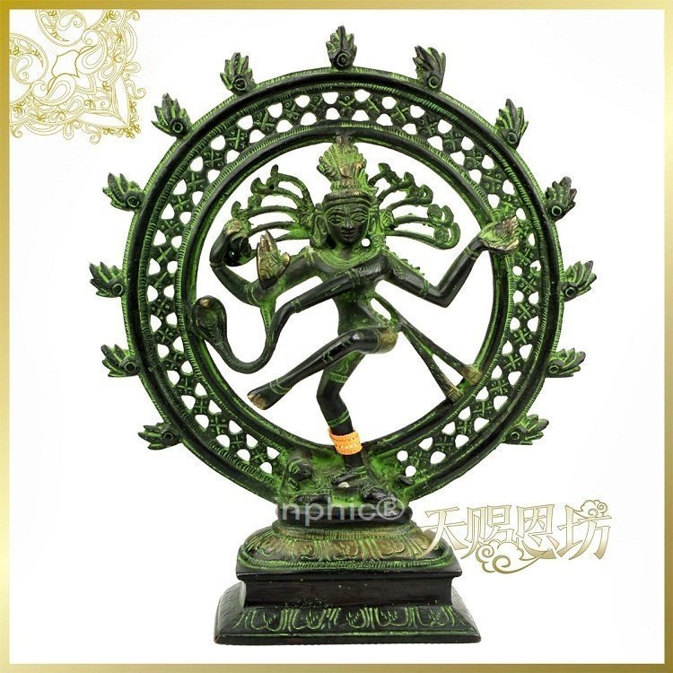 INPHIC-宗教 印度進口手工雕刻青銅濕婆神像擺飾工藝品
