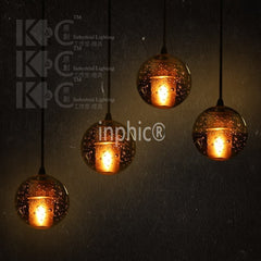 INPHIC-星星點燈酒吧簡約樓梯時尚玻璃球形泡泡吊燈 咖啡廳服裝店吊燈