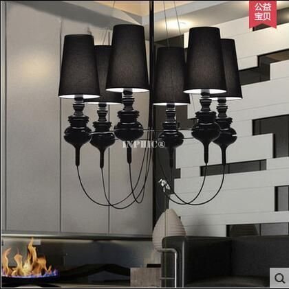 INPHIC-新古典後現代衛士燈 別墅餐廳複式樓客廳大吊燈 6頭【亮】
