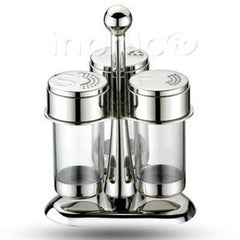 INPHIC-調味瓶 調味架 不鏽鋼 可旋轉 三件套 外銷歐洲