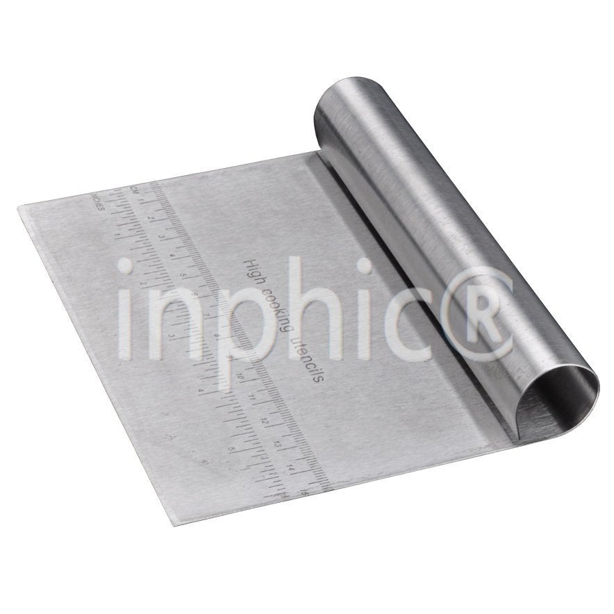 INPHIC-優質 不鏽刮板 全鋼刮刀 刮板 帶刻度刮刀切麵刀烘焙小工具