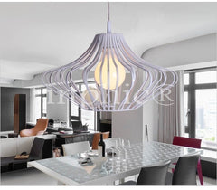 INPHIC-北歐簡約餐廳燈咖啡廳吧臺吊燈酒吧髮廊理髮店服裝店網吧鐵藝吊燈 直徑50cm