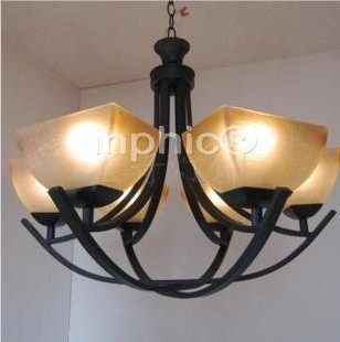 INPHIC-美式燈具客廳吊燈歐式鐵藝燈飾復古臥室燈餐廳燈6頭書房燈