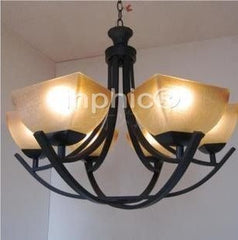 INPHIC-美式燈具客廳吊燈歐式鐵藝燈飾復古臥室燈餐廳燈6頭書房燈