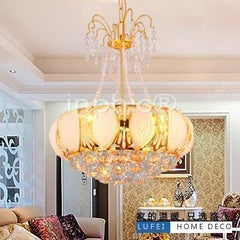 INPHIC-經典吊燈餐廳燈臥室燈金色奢華水晶燈