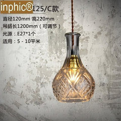 INPHIC-loft水晶玻璃創意餐廳吊燈吧臺酒吧簡約個性酒瓶燈 C款吊燈