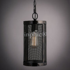 INPHIC-美式鄉村loft復古咖啡廳餐廳鐵網吊燈單頭工業 金屬網吊燈