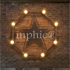 INPHIC-工業風仿古鐵藝壁燈美式復古酒吧咖啡廳壁燈 客廳餐廳水管壁燈具
