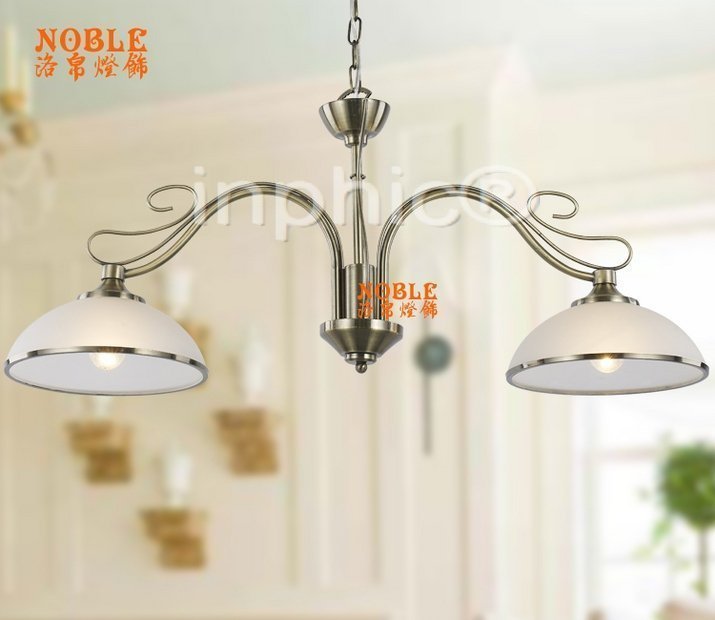 INPHIC-美式燈具餐廳燈鐵藝燈兩頭餐桌吊燈田園簡約矮戶型歐式小吊燈