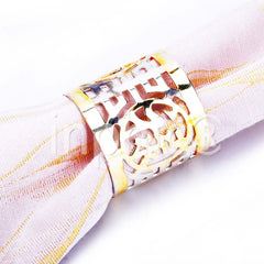 INPHIC-描金通花銀福祿禧餐巾圈環 西餐扣 餐扣餐巾圈 餐巾環酒店宴會