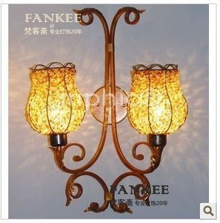 INPHIC-田園地中海燈飾燈具創意水晶壁燈燈臥室燈客廳燈走道燈客廳燈