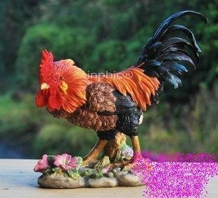 INPHIC-開運 招財鎮宅化煞風水工藝品擺設化  促姻緣公雞母雞擺件