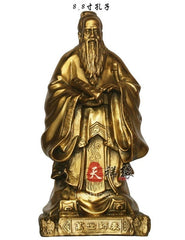 INPHIC-宗教 孔子銅像純銅孔子雕塑孔夫子擺件學校必備風水擺設教師節家居