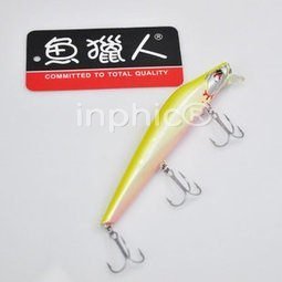 INPHIC-MINNOWH013Y02S12.5mm22g1.5m 黃綠假餌