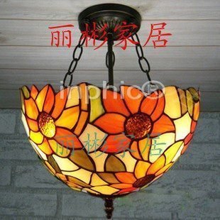 INPHIC-12吋向日葵歐式燈具蒂凡尼反吊燈 玄關燈 陽檯燈 樓梯燈 臥室燈