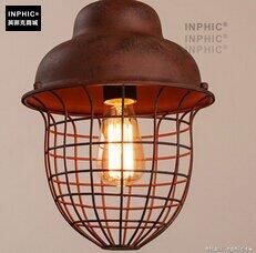 INPHIC- 工業風格復古吊燈美式創意咖啡館酒吧吧臺鍋蓋鳥籠單頭吊燈-K款