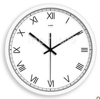 INPHIC-14英吋客廳掛鐘靜音時鐘表歐式簡約