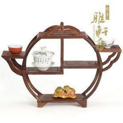 INPHIC-頭陀圓形什錦架 紅木小博古架 茶壺座 雞翅木多寶架