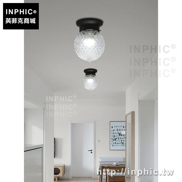 INPHIC-走廊玄關現代簡約復古吸頂燈陽臺臥室圓形廚房LED美式