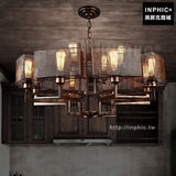 INPHIC-餐廳客廳賓館美式吊燈工業複古燈具裝飾酒店鐵藝懷舊