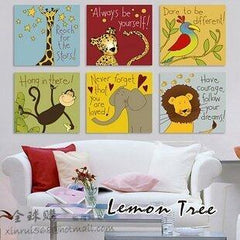 INPHIC-現代家居客廳無框畫 時尚卡通房裝飾壁畫 卡通無框畫 單張