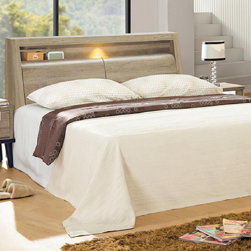 INPHIC-Eve 夏娃仿古色5尺床頭〔含LED燈〕(不含床墊、床底)