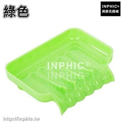 INPHIC-創意創意強力吸盤肥皂盒浴室可瀝水皂盒香皂盒廚房水槽海綿收納盒-綠色兩入
