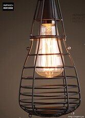 INPHIC- 工業風格復古吊燈美式創意咖啡館酒吧吧臺鍋蓋鳥籠單頭吊燈-I款