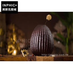 INPHIC-客廳泰國擺飾桌面室內木雕花瓶東南亞