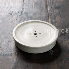 INPHIC-無由 白釉 粗陶 壺承 茶盤 乾泡盤 日式