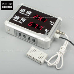 INPHIC-分析測量 鋁合金外殼工業高精度大屏幕溫濕度計顯示屏溫度濕度看板工廠車間測試儀實驗儀器