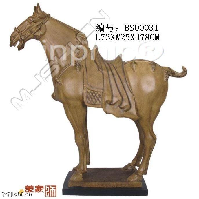INPHIC-歐式風格裝飾品 玄關 中式新古典 復古擺飾 動物家居擺設 唐馬大