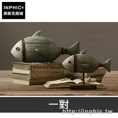 INPHIC-飾品樹脂家居客廳美式酒櫃復古鄉村擺件動物收納-一對