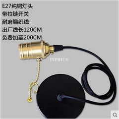 INPHIC-燈具愛迪生燈泡 個性復古螺口e27鎢絲燈熾燈創意電燈泡  純銅拉口吊燈頭