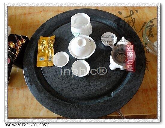 INPHIC-純天然石磨茶盤。石雕茶盤，青石茶盤