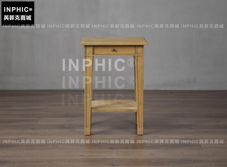 INPHIC-歐式復古玄關沙發邊幾 角幾客廳家具窄書桌咖啡話機桌-A款