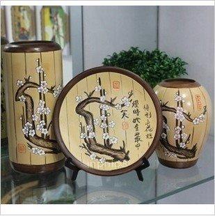 INPHIC-景德鎮現代田園創意家居裝飾擺飾陶瓷三件套彩繪陶藝工藝品