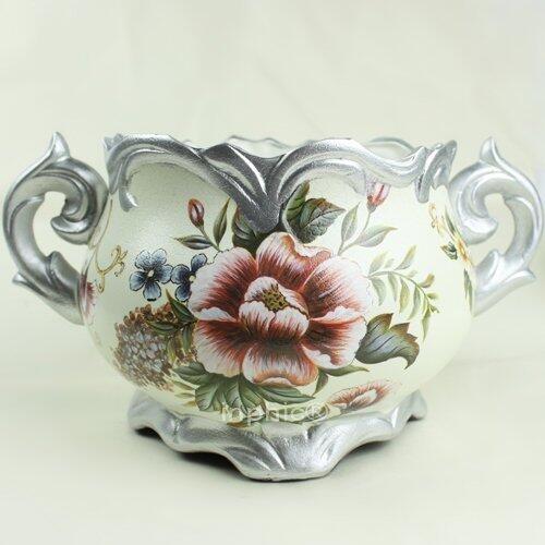 INPHIC-歐式復古花瓶陶瓷家飾擺飾假花絹花花插乾花裝飾花餐桌花瓶擺飾