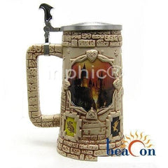 INPHIC-德國傳統手工浮雕彩繪【哈利波特的魔法世界】 啤酒杯